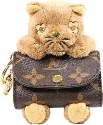 Louis Vuitton Pre-owned Accessories, female, Brown, Size: ONE SIZE Pre-owned Canvas Key Holder