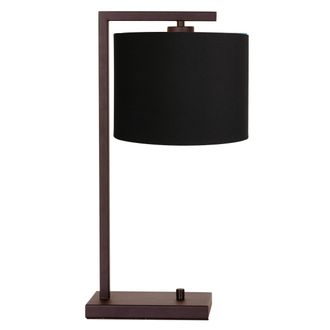 Steinhauer L&aacute;mpara De Mesa - Marr&oacute;n - Stang - Lino Metal - L&aacute;mpara De Noche