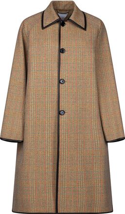 Bottega Veneta Cappotto Distorted Principe Di Galles-Donna