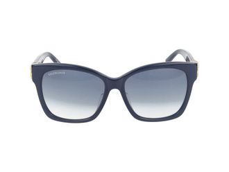 Balenciaga Sonnenbrille Balenciaga BB0102 SA 005 Blau Gold Blau /16 /145