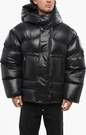 Dsquared2 Solid-Color Puffer Jacket with Hood Dsquared2