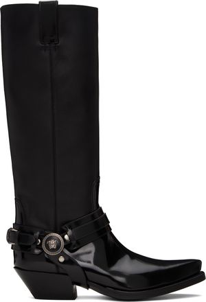 Women's Versace Leather Boots - up to −76% | Stylight