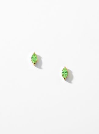 Simons Womens Birthstone oval earrings