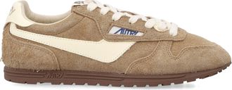 Autry Windspin Low-Profile Textured-Suede Sneakers