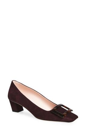 Roger Vivier Belle Vivier Block Heel Pump in Kraft Chiaro at Nordstrom, Size 40
