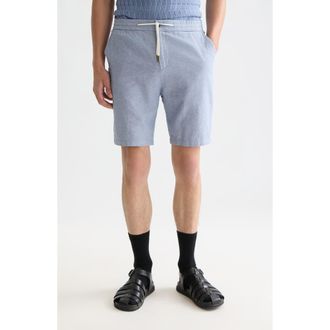 Scotch & Soda Cotton & Linen Chino Shorts in Infinity at Nordstrom, Size 29