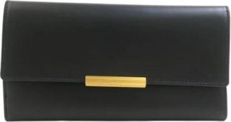 Bottega Veneta Pre-owned Long wallet (bi-fold) - Dames - Vintage Accessoires - Zwart - ONE Size - Leer - Vintage