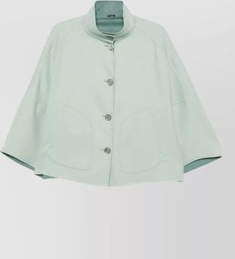 Moorer omnia coat high collar front pockets