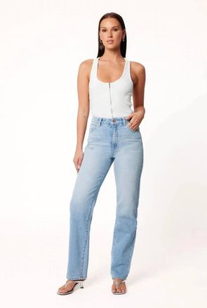 Abrand 94 High Rise Straight Leg Jeans In Blue