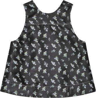 Ganni Top a fiori - Nero