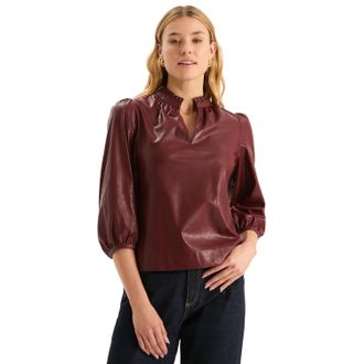 Tyler B&ouml;e Penny Vegan Leather Topper In Cabernet