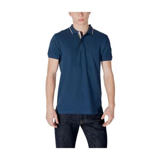 Colmar Polo Shirts, male, Blue, Size: 2XL Blue Cotton Polo Shirt Spring/Summer Collection