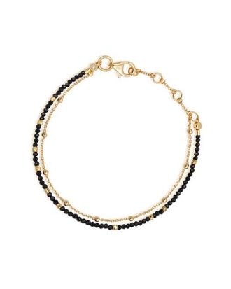 Astley Clarke Gold Fine Biography Black Spinel Bracelet at Nordstrom, Size 7.5