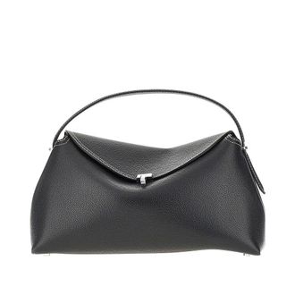 Toteme T-Lock grained leather top-handle bag Woman One Size