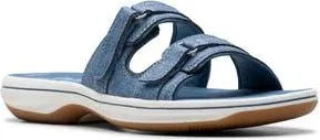 Clarks Breeze Piper Slide Sandal in Dark Denim at Nordstrom Rack, Size 6