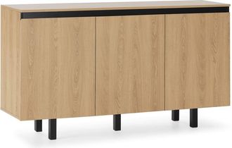 HOMN Aparador 3 puertas color roble