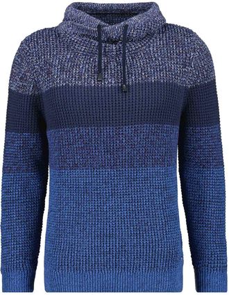 Ragman Rundhalspullover RAGMAN, Herren, Gr. 56, blau (nachtblau), 100% Baumwolle, ohne Ausschnitt, Pullover Rundhalspullover