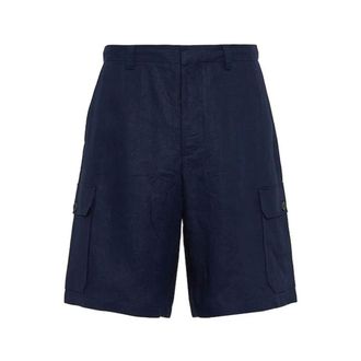 Prada Hombre, Pantalones cortos, Azul, Talla: M