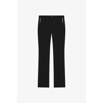 Givenchy Classic Fit Trousers W/ Zip Details Black, Brand Size 46 (US Size 12)