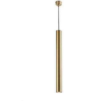 Luce-Ambiente-Design Sospensione FLUKE cilindrica in metallo oro 60 cm
