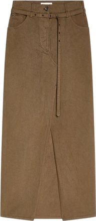Dries Van Noten Faldas - Skirts - Mujer - Marr&oacute;n - S