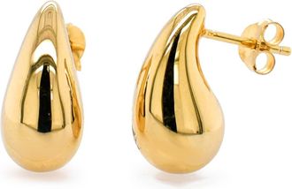 MAX + STONE 14k Gold Resin Filled Electroform Tear Earrings