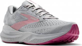 Brooks Womens Adrenaline 24 Running Shoes In Alloy/white/zephyr