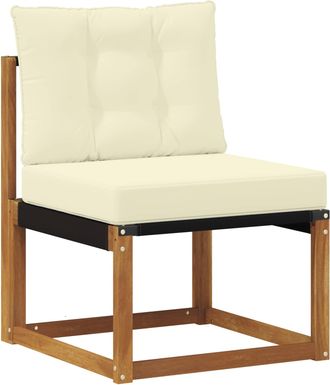 vidaXL Conjunto De Sof&aacute;s De Exterior 9 Uds. Natural Y Crema Vidaxl
