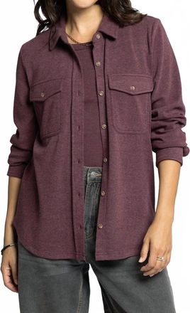 Thread & Supply Cassian Shirt In Wine Heather