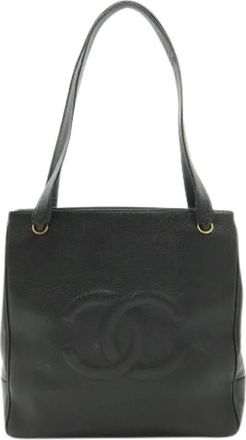 Chanel Pre-owned Vintage Schoudertas - Dames - Vintage Schoudertas - Zwart - ONE Size - Leer - Vintage