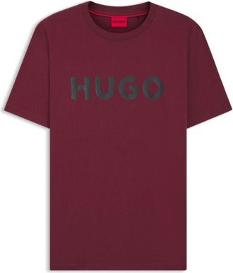 HUGO BOSS Regular-fit T-shirt in cotton jersey with logo artwork