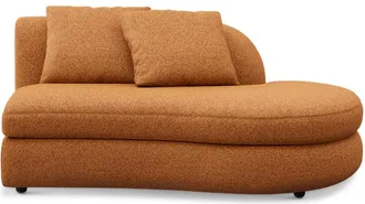 Castlery Fable Right Chaise Customized, Performance Boucle, Rust, Spill Resistant, Ultra Deep Seats for Castlery Chairs
