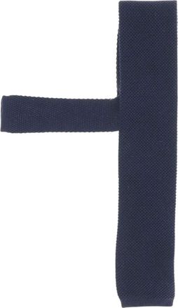 HUGO BOSS Accessoires, Heren, Blauw, ONE Size, Wol, Wol Gebreide Das