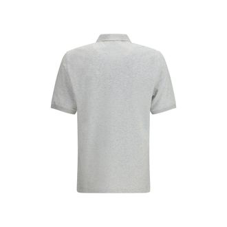Brunello Cucinelli Mens Gray Cotton Polo Shirt