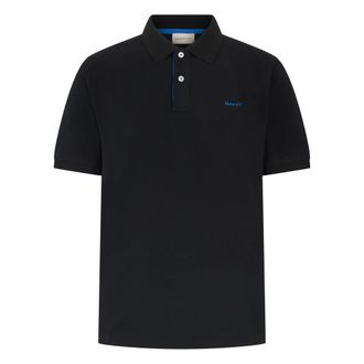 GANT Polo Shirts, male, Black, Size: M Contrast Piqu&eacute; Polo Shirt