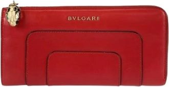 Bulgari Pre-owned Wallets, female, Red, Size: ONE SIZE Pre-owned Coin Purse