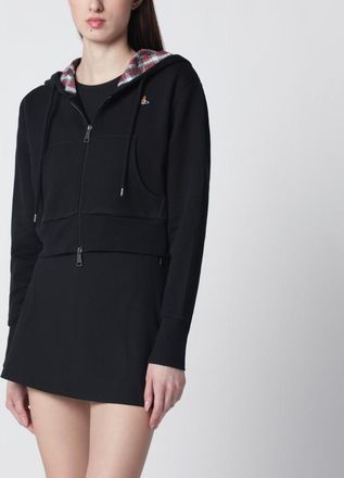 Vivienne Westwood Black cropped sweatshirt with Orb logo
