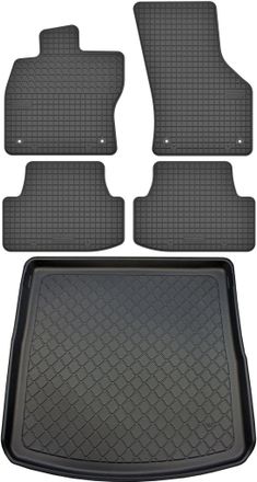OEM Juego De Alfombrillas De Goma Para Coche Y Maletero Para Seat Leon Iii St Kombi (de Enero De 2014 A Marzo De 2020)