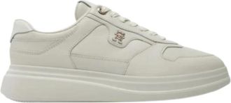 Tommy Hilfiger Lux Pointy Court Sneaker - Dames - Sneakers - Wit - 39 EU - Leer - Schoenen