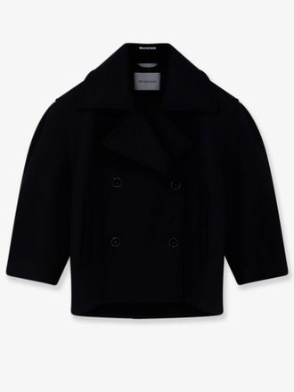 Balenciaga Peacoat Cocoon in lana doppia compatta - BALENCIAGA - gender_Woman
