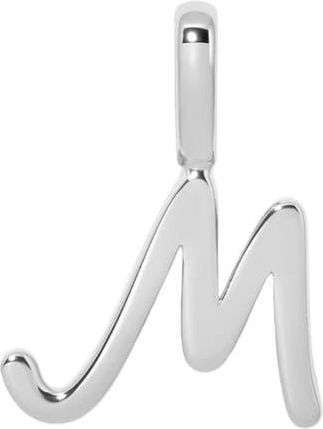 Made by Mary Script Initial Charm Silver in Silver Initial M at Nordstrom