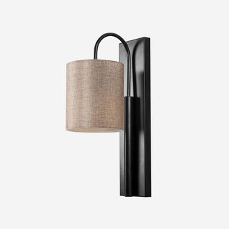 Emob Aplique De Pared De Metal Y Tela Baston