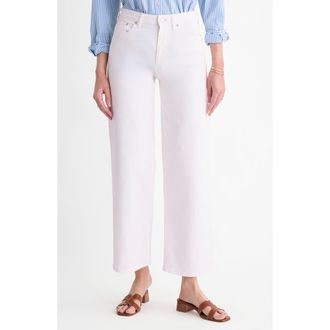 Vineyard Vines Whitney Ankle Wide Leg Jeans in White at Nordstrom, Size 25