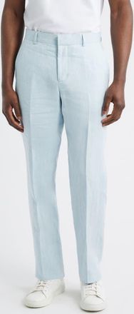 Nordstrom Henrik Trim Fit Italian Linen Suit Separate Pants in Light Blue at Nordstrom, Size 32