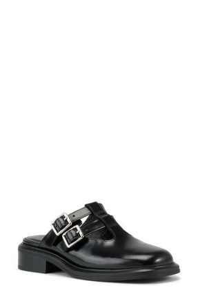 Vagabond Ellis Buckle T-Strap Mule in Black at Nordstrom, Size 10Us