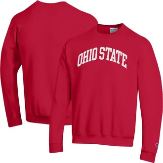 Champion Mens Champion Scarlet Ohio State Buckeyes Basic Arch Fleece Pullover Sweatshirt at Nordstrom, Size Xx-Large