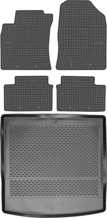 OEM Juego De Alfombrillas De Goma Para Kia Proceed Iii Hatchback (modelo 2019) + Alfombrilla Para El Maletero