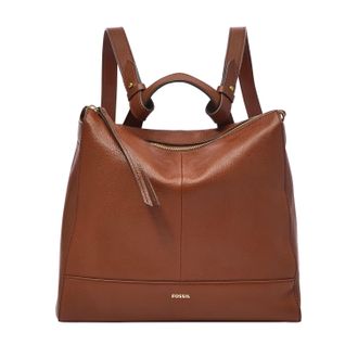 Fossil Womens Elina Leather Convertible Small Backpack