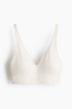 H&M Gepolsterter Soft-BH Seamless - White