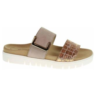 Gabor Womens Slide Sandal In Antikrosa Suede